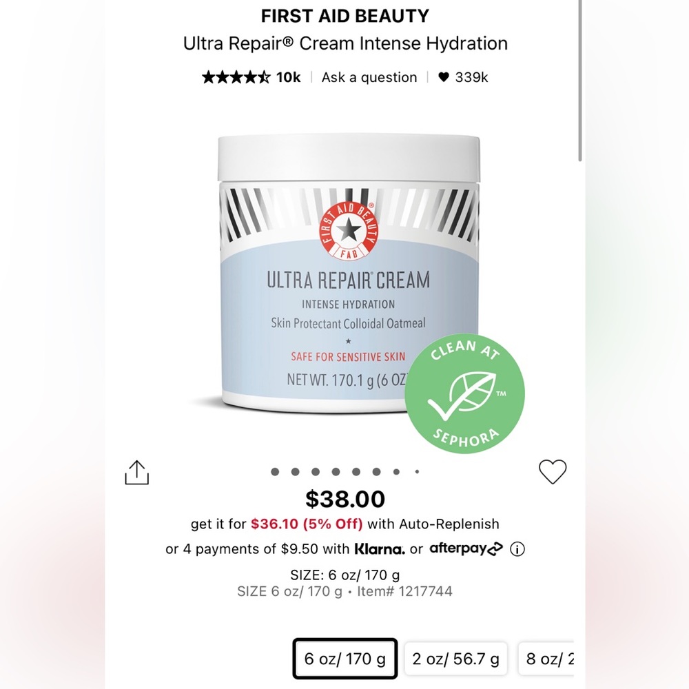 First Aid Beauty Ultra Repair Cream